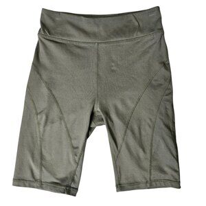 Free People Movement Good Karma Bike Shorts Women's Small Olive Green Logo Gym